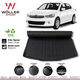 Wöller Citroen C Elysee Bagaj Havuzu 2012 Sonrası 3D Ultraflex Esnek - Siyah