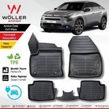 Wöller Citroen E C4 Paspas Elektrikli 2021 Sonrası Uyumlu 3D Havuzlu Wöller Paspas - Siyah