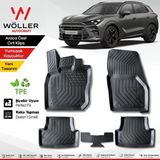 Wöller Cupra Terramar Paspas 2024 Sonrası Uyumlu 3D Havuzlu Paspas - Siyah