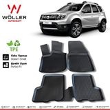 Wöller Dacia Duster Paspas 4x2 2010 Sonrası 3D Havuzlu Wöller Paspas - Siyah