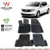 Wöller Dacia Sandero Paspas 2008 Sonrası 3D Havuzlu Wöller Paspas - Siyah