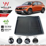Wöller Egea Cross 2021 Sonrası 3D Bagaj Havuzu Yumuşak Kauçuk Su Geçirmez Araca Özel Uyum - Siyah