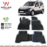 Wöller Fiat Fiorino Paspas 2007 Sonrası 3D Havuzlu Wöller Paspas - Siyah