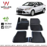 Wöller Ford Focus 3 Paspas 2010 2014 Arası Uyumlu 3d Havuzlu Paspas - Siyah