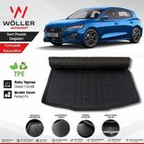 Wöller Ford Focus 5 Bagaj Havuzu Hatchback 2019 Sonrası 3D Wöller Ultraflex Esnek - Siyah