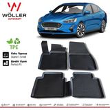 Wöller Ford Focus 5 Paspas 2018 Sonrası 3D Havuzlu Wöller Paspas - Siyah