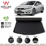 Wöller Honda Civic Fb7 Bagaj Havuzu 2012 2016 Arası 3D Ultraflex - Siyah