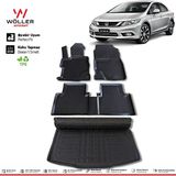 Wöller Honda Civic Fb7 Paspas Bagaj Havuzu 2012 2016 Arası 3D Havuzlu Wöller - Siyah