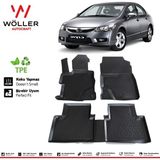 Wöller Honda Civic Fd6 Paspas 2006 2012 Arası 3D Havuzlu Wöller Paspas - Siyah