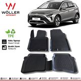 Wöller Hyundai Bayon Paspas 2021 Sonrası Uyumlu 3D Havuzlu Wöller Paspas - Siyah