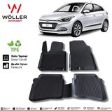 Wöller Hyundai I20 2015 2020 Arası 3D Havuzlu Paspas Siyah Esnek Kokusuz Termo Kauçuk Malzeme