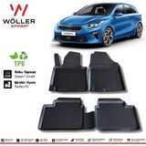 Wöller Kia Ceed Paspas 2019 Sonrası 3D Havuzlu Wöller Paspas - Siyah