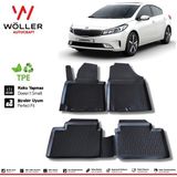 Wöller Kia Cerato Paspas 2016 Sonrası 3D Havuzlu Wöller Paspas - Siyah