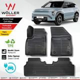 Wöller Kia Ev3 2024 Sonrası Uyumlu 3D Havuzlu Siyah Kauçuk Kaymaz Paspas