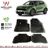 Wöller Kia Sportage Paspas 2022 Sonrası 3D Havuzlu Wöller Paspas - Siyah