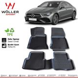 Wöller Mercedes Cla Paspas 2019 2025 Arası 3D Havuzlu Wöller Paspas - Siyah