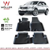 Wöller Nissan Qashqai Paspas 2007 2013 Arası 3D Havuzlu Wöller Paspas - Siyah
