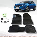 Wöller Nissan Qashqai Paspas 2021 Sonrası Uyumlu 3D Havuzlu Paspas - Siyah