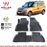 Wöller Opel Combo Paspas 2012 2018 Arası 3D Havuzlu Wöller Paspas - Siyah