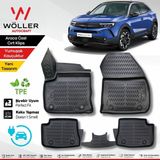 Wöller Opel Mokka E Paspas Elektrikli 2021 Sonrası Uyumlu 3D Havuzlu Wöller Paspas - Siyah