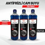 Wöller Oto Cam Suyu Antifrizli Cam Suyu Konsantre -30 Derece 3 Adet X 1 Lt.