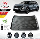 Wöller Peugeot 2008 Bagaj Havuzu Hybrid 2025 Sonrası Uyumlu 3D Ultraflex Esnek - Siyah