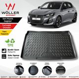 Wöller Peugeot 208 Bagaj Havuzu 2021 2026 Arası Uyumlu 3D Ultraflex Esnek - Siyah
