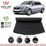 Wöller Peugeot 301 Bagaj Havuzu 2012 Sonrası 3D Wöller Ultraflex Esnek - Siyah