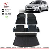 Wöller Peugeot 308 Paspas Bagaj Havuzu 2014 2021 Arası 3D Havuzlu Wöller - Siyah