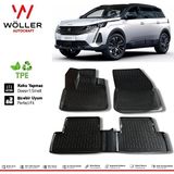 Wöller Peugeot 5008 Paspas 2021-2024 Arası 3D Havuzlu Wöller Paspas - Siyah