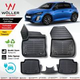 Wöller Peugeot E 208 Paspas Elektrikli 2021 Sonrası Uyumlu 3D Havuzlu Wöller Paspas - Siyah