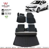 Wöller Renault Clio 4 Paspas Bagaj Havuzu Hatchback 2012 2019 Arası 3D Havuzlu Wöller - Siyah