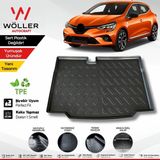Wöller Renault Clio 5 Bagaj Havuzu 2019 + 3D Ultraflex Esnek - Siyah