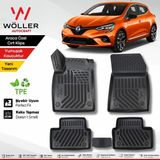 Wöller Renault Clio 5 Uyumlu Paspas 2020 2025 Arası Uyumlu 3d Havuzlu Paspas - Siyah