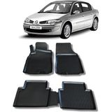 Wöller Renault Megane 2 Paspas 2004 2009 Arası 3D Havuzlu Wöller Paspas - Siyah