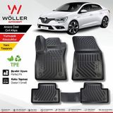 Wöller Renault Megane 4 Paspas Sedan 2016 2026 Arası Uyumlu 3D Havuzlu Wöller Paspas - Siyah