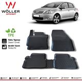 Wöller Toyota Auris Paspas 2007 2012 Arası 3D Havuzlu Wöller Paspas - Siyah