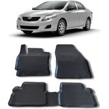 Wöller Toyota Corolla Paspas 2007 2012 Arası 3D Havuzlu Wöller Paspas - Siyah