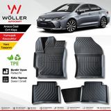 Wöller Toyota Corolla Paspas 2019 2025 Arası Uyumlu 3D Havuzlu Wöller Paspas - Siyah