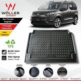 Wöller Toyota Proace City Bagaj Havuzu 2021 Sonrası 3D Wöller Ultraflex Esnek - Siyah