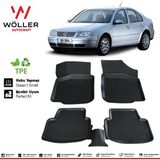 Wöller Volkswagen Bora Paspas 1999 2005 Arası 3D Havuzlu Wöller Paspas - Siyah