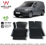 Wöller Volkswagen Caddy Panelvan Paspas 2021 Sonrası 3D Havuzlu Wöller Paspas - Siyah