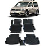Wöller Volkswagen Caddy Paspas 2015 2020 Arası 3D Havuzlu Wöller Paspas - Siyah