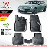 Wöller Volkswagen Passat Paspas B9 Variant Uyumlu 2024 Sonrası 3D Havuzlu Paspas - Siyah