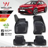 Wöller Volkswagen Taigo Paspas 2022 2026 Arası Uyumlu 3d Havuzlu Paspas - Siyah