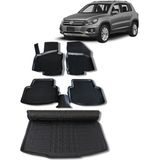 Wöller Volkswagen Tiguan Paspas Bagaj Havuzu 2007 2015 Arası 3D Havuzlu Wöller - Siyah
