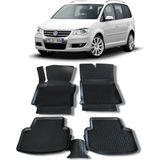 Wöller Volkswagen Touran Paspas 2003 Sonrası 3D Havuzlu Wöller Paspas - Siyah