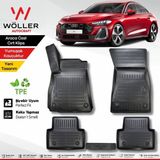 Wöller Yeni Audi A5 Paspas 2025 Sonrası Uyumlu 3D Havuzlu Paspas - Siyah