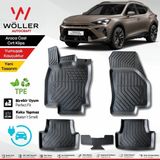 Wöller Yeni Cupra Formentor Paspas Plug In Hybrid 2025 Sonrası Uyumlu 3D Havuzlu Paspas - Siyah