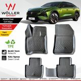 Wöller Yeni Peugeot 408 Paspas Hybrid 2025 Sonrası Uyumlu 3D Havuzlu Paspas - Siyah